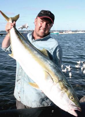 Scott Gray with his 18kg yellowtail.